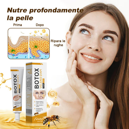 🐝🌿 Prodotto e spedito dall'Italia✨ Furzero™ Botox Crema Rimuovi Rughe al Veleno d'Ape - 🔥 ULTIMO GIORNO SCONTO DEL 70%