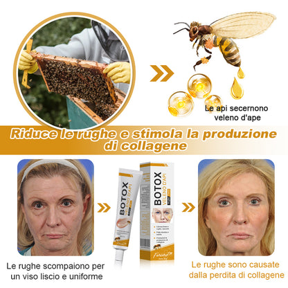 🐝🌿 Prodotto e spedito dall'Italia✨ Furzero™ Botox Crema Rimuovi Rughe al Veleno d'Ape - 🔥 ULTIMO GIORNO SCONTO DEL 70%