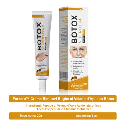 🐝🌿 Prodotto e spedito dall'Italia✨ Furzero™ Botox Crema Rimuovi Rughe al Veleno d'Ape - 🔥 ULTIMO GIORNO SCONTO DEL 70%