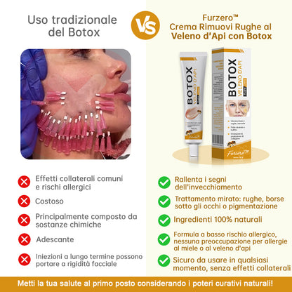🐝🌿 Prodotto e spedito dall'Italia✨ Furzero™ Botox Crema Rimuovi Rughe al Veleno d'Ape - 🔥 ULTIMO GIORNO SCONTO DEL 70%