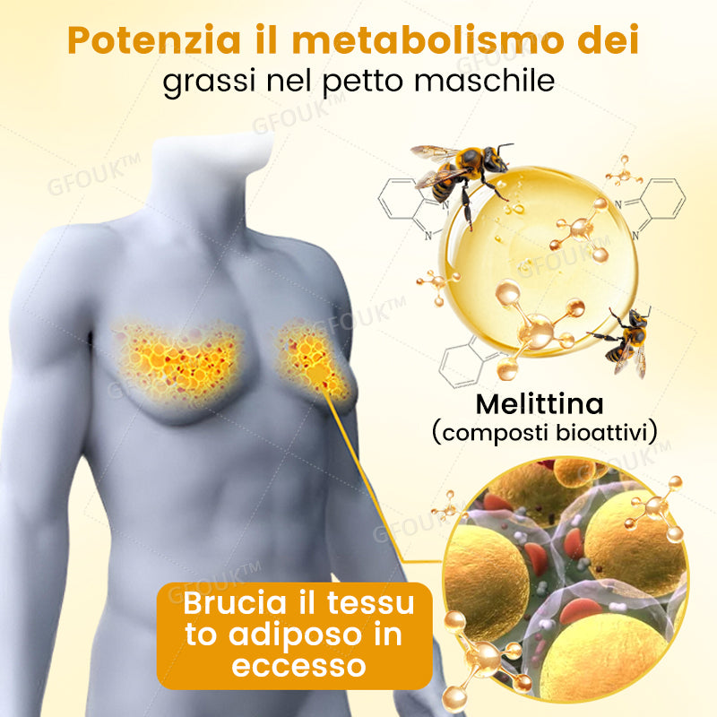 🏅GFOUK™ ThermoFirm Veleno d'ape Ginecomastia Olio