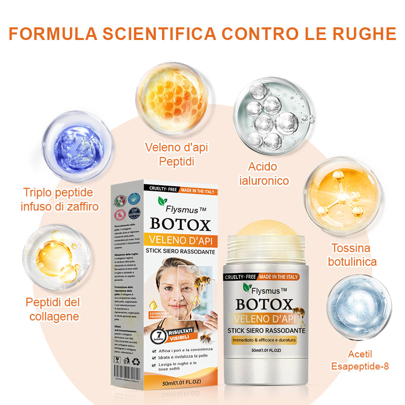 ✨Prodotto e spedito dall'Italia✨Siero rassodante in stick al veleno d'ape Flysmus™ Stick Siero Rassodante al Veleno d'Api Botox