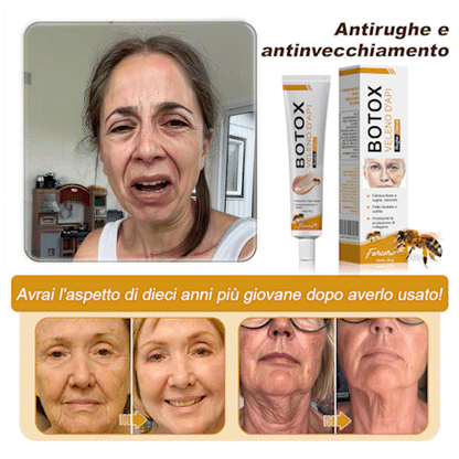 🐝🌿 Prodotto e spedito dall'Italia✨ Furzero™ Botox Crema Rimuovi Rughe al Veleno d'Ape - 🔥 ULTIMO GIORNO SCONTO DEL 70%