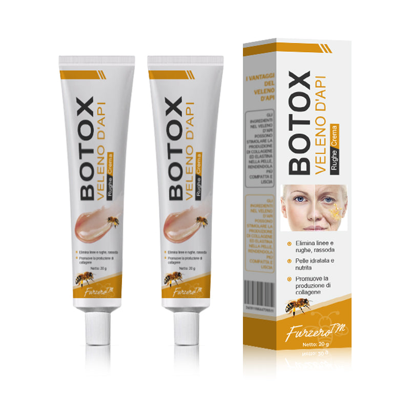 🐝🌿 Prodotto e spedito dall'Italia✨ Furzero™ Botox Crema Rimuovi Rughe al Veleno d'Ape - 🔥 ULTIMO GIORNO SCONTO DEL 70%